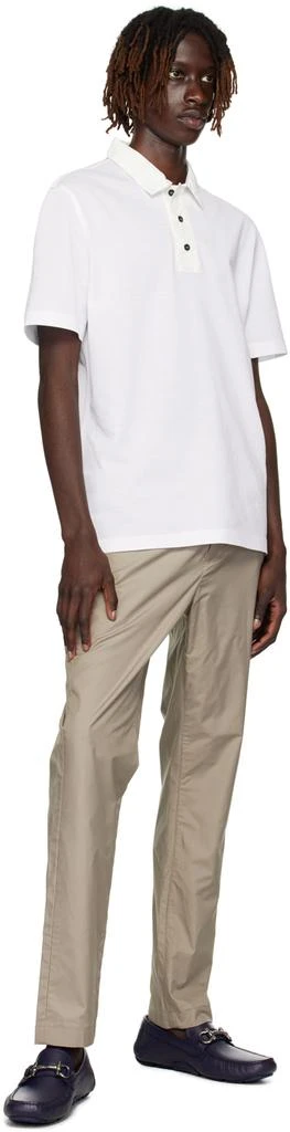 Dunhill Khaki Performance Trousers 4