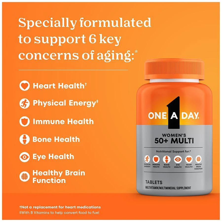 One A Day Women
s 50+ Multi-Vitamin, Tablets 4