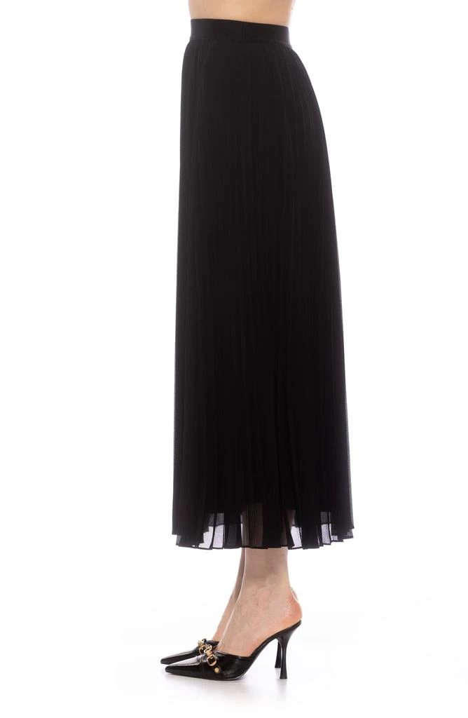 ALEXIA ADMOR Kesia Midi Chiffon Pleated Skirt 5
