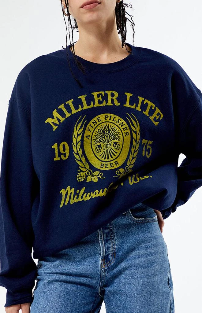 Junk Food Miller Lite Crew Neck Sweatshirt 2