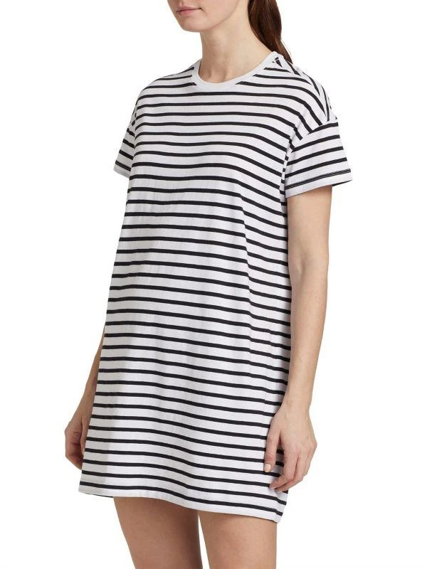 ATM Anthony Thomas Melillo Stripe Cotton T-Shirt Dress 3