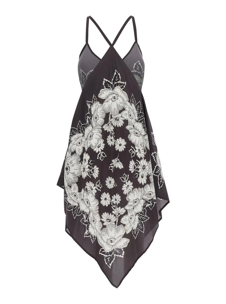 P.A.R.O.S.H. P.A.R.O.S.H. Floral Print V-Neck Dress 2