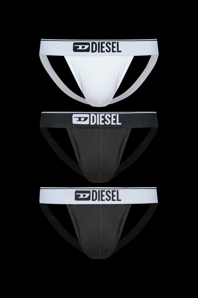 Diesel Diesel Logo Waistband Pack Of Three Jockstraps 1