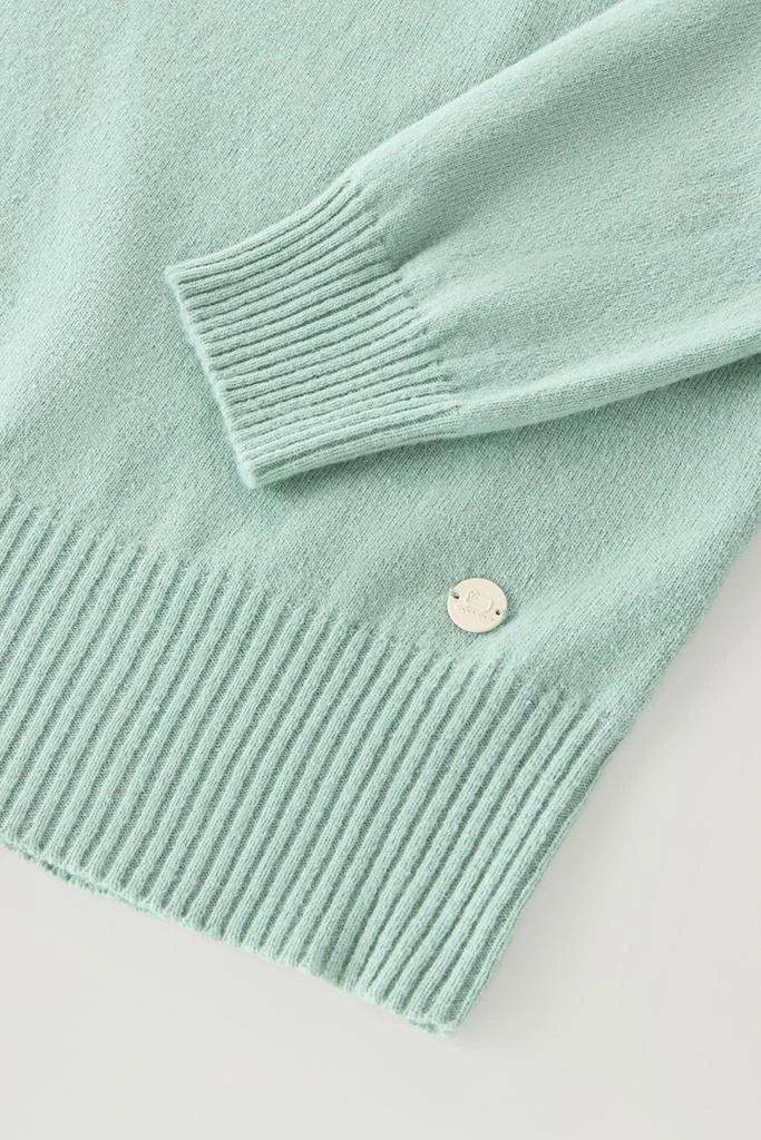 Woolrich Crewneck Sweater in Wool Blend - Women - Green 3