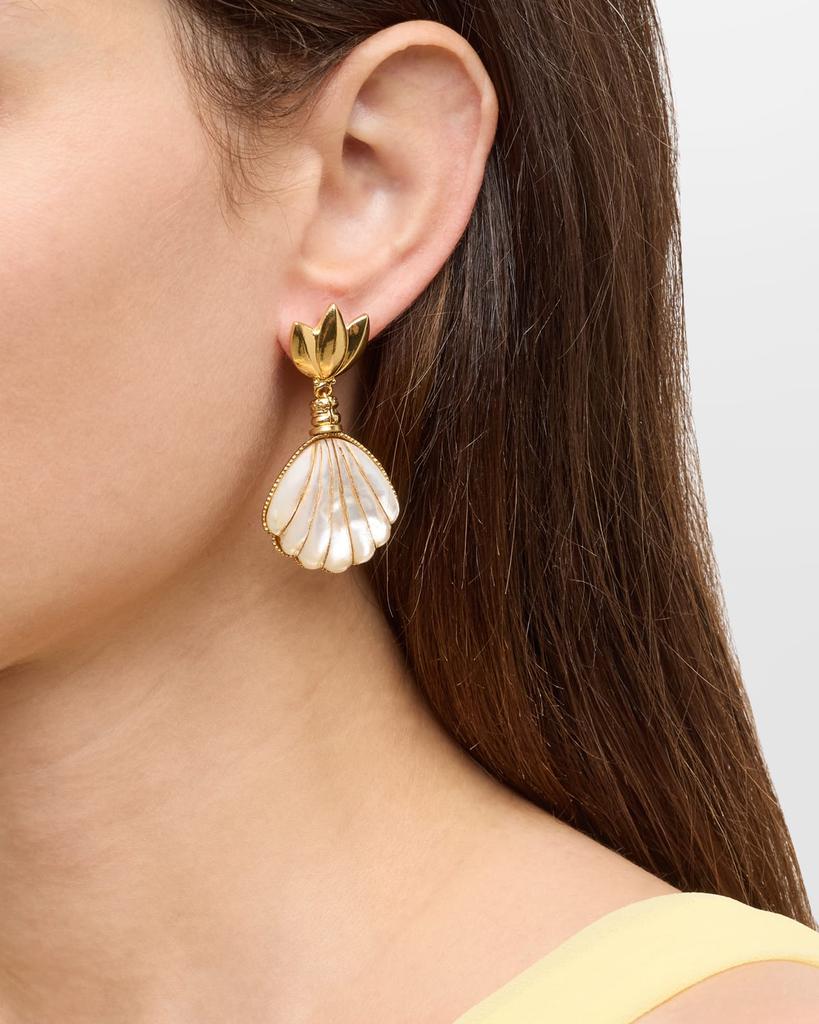 GAS Bijoux Sanibel Gold-Plated Mother-of-Pearl Earrings