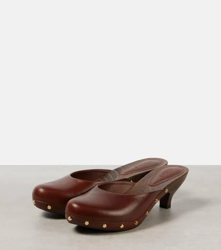 Chloé Judith studded leather clogs 5