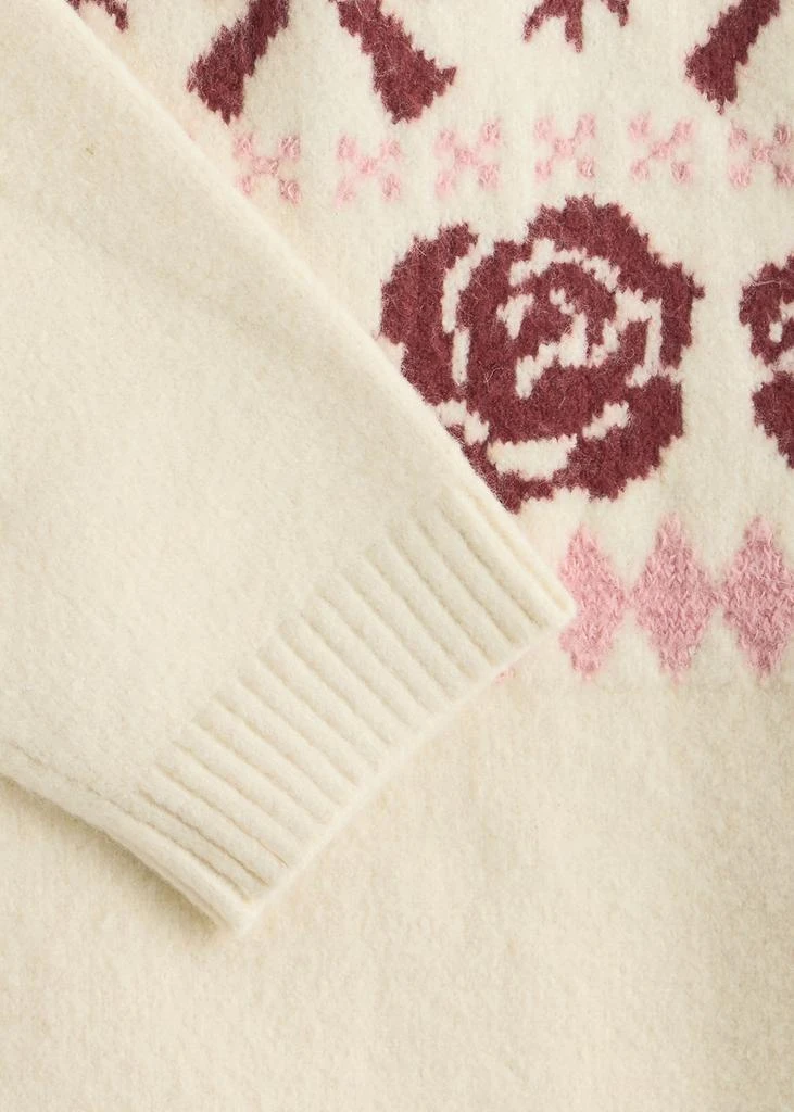 Kitri Uma Fair Isle intarsia half-zip jumper 5