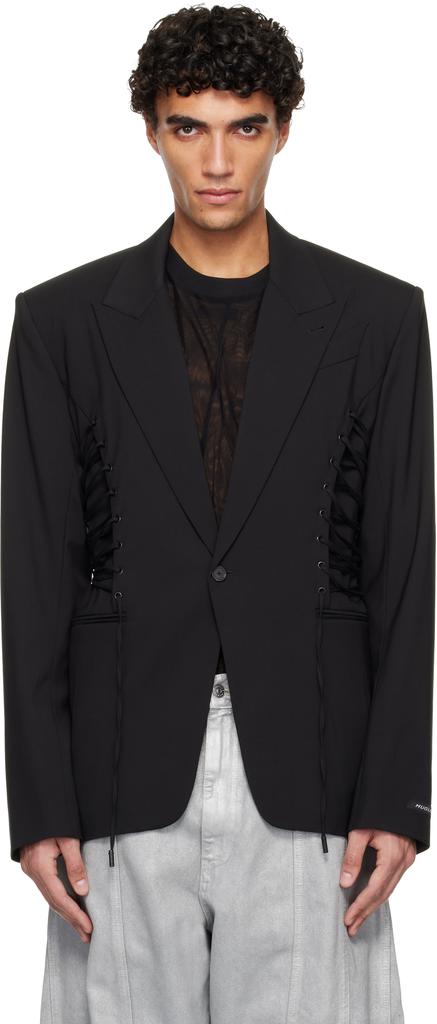 Mugler Black Super Fine Tail Blazer