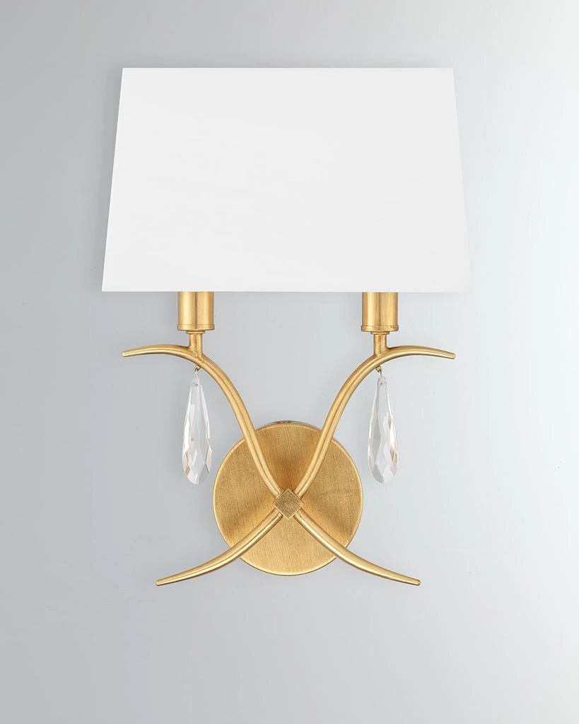 Crystorama Rollins 2-Light Wall Mount 1