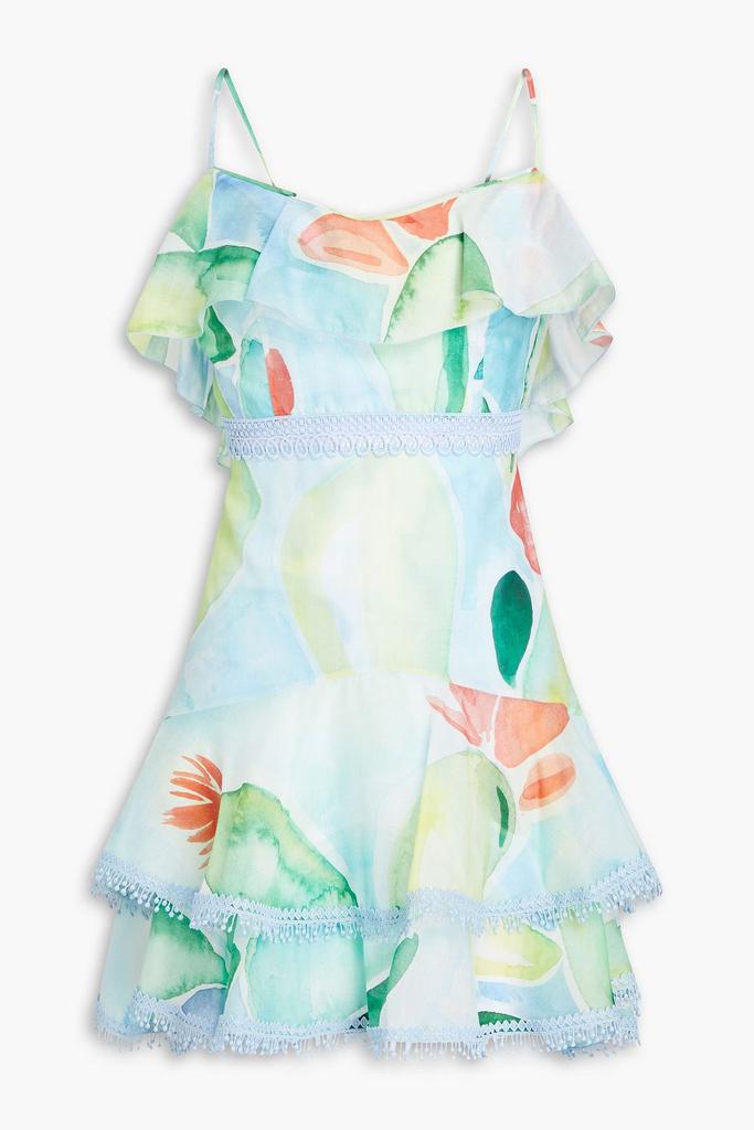 Charo Ruiz Ibiza Teruel ruffled cotton-blend voile mini dress