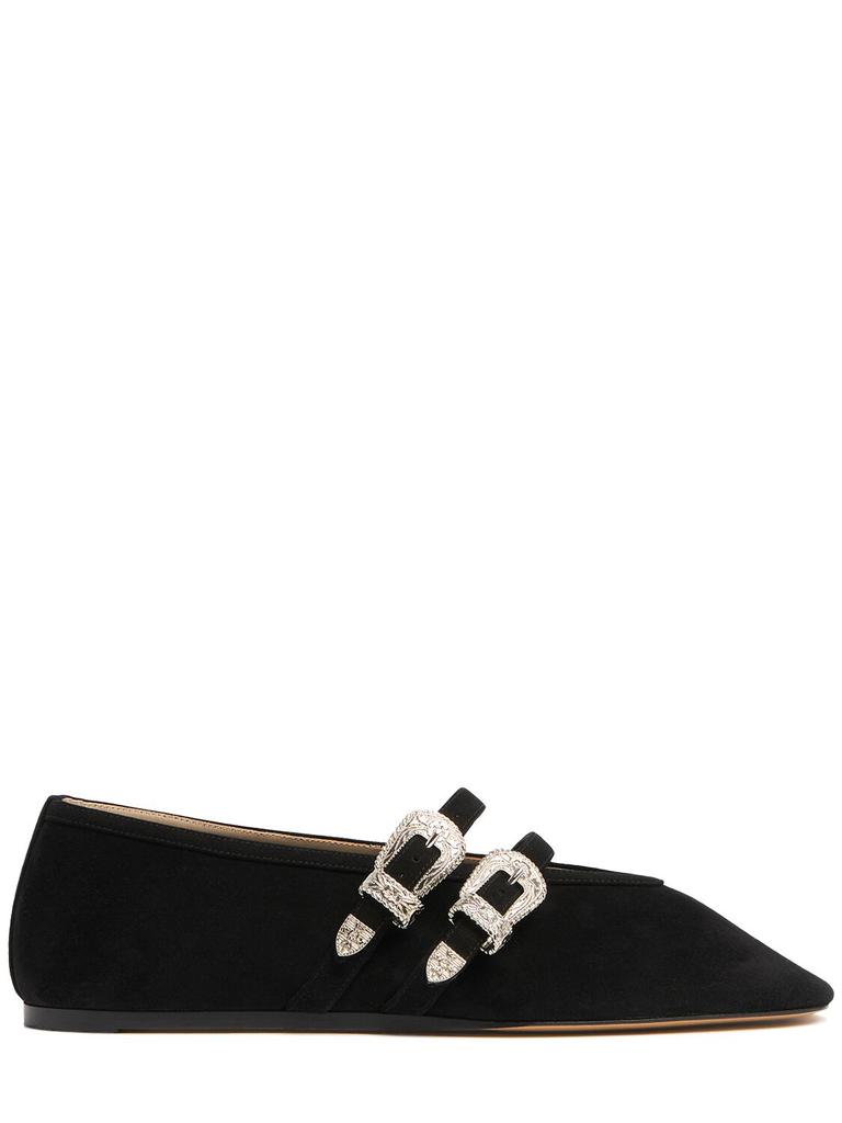 LE MONDE BERYL 10mm Claudia Suede Ballerina Flats