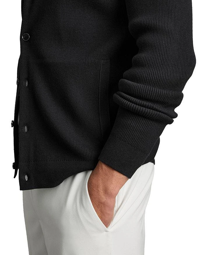 REISS Saint Long Sleeve Fine Rib Button Up Cardigan 5