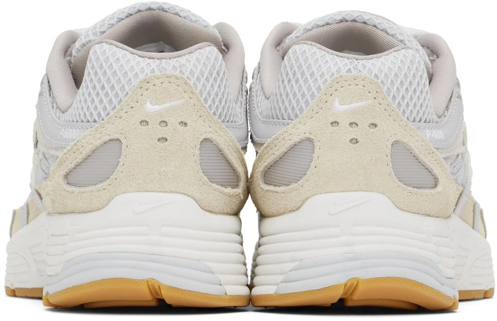 NIKE White & Gray P-6000 Sneakers 2