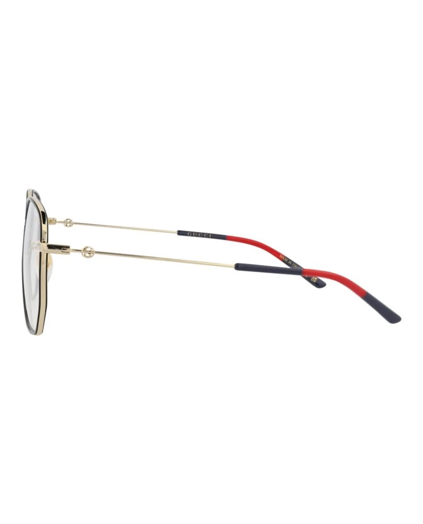 Gucci Square-Frame Metal Optical Frames 3