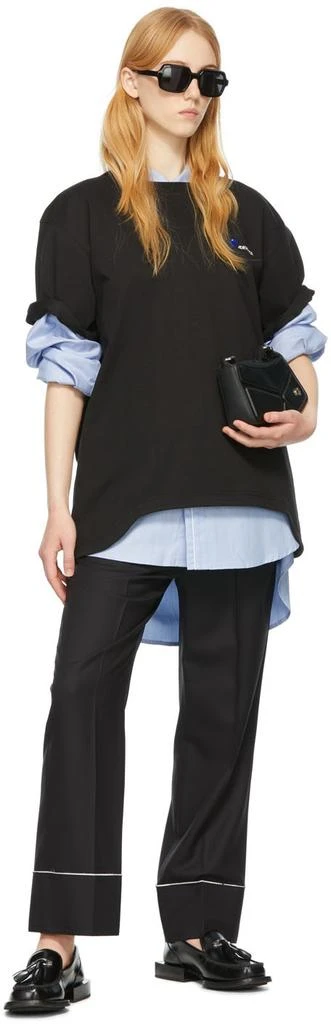 ADER error Black Cotton T-Shirt 4