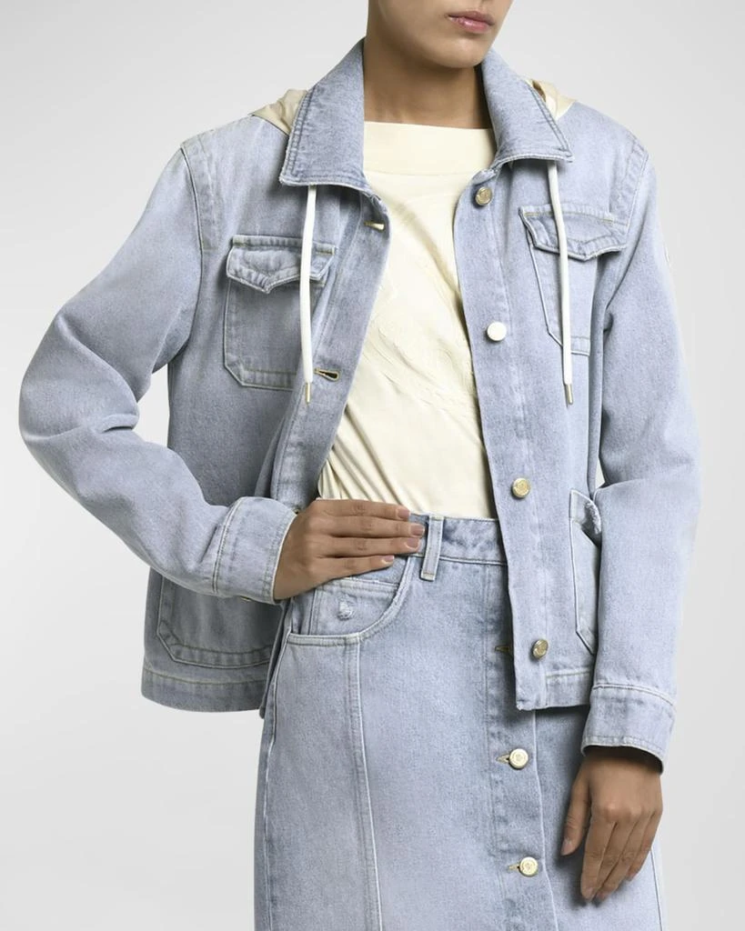 Moncler Melissa Hooded Denim Jacket 7