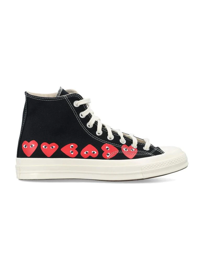 Comme des Garcons Converse X Comme Des Garçons Play Multi Heart Hi Top 1