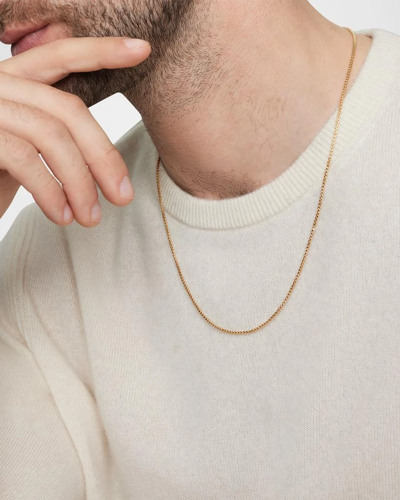 David Yurman Men
s Box Chain Necklace in 18K Gold, 1.7mm, 22"L 6