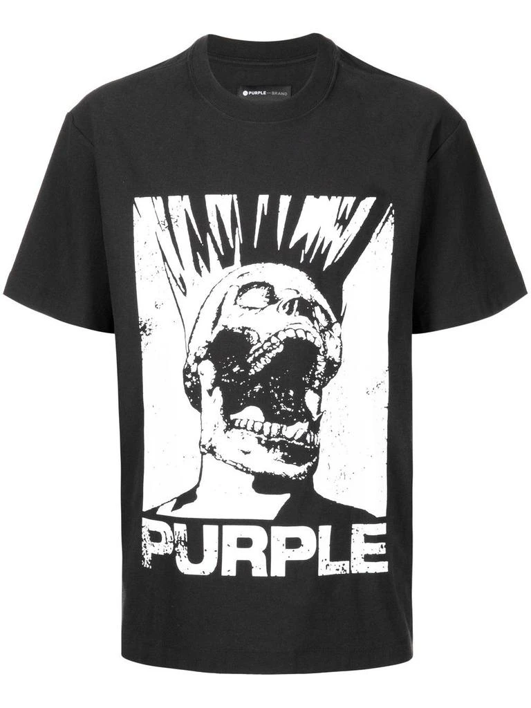 Purple Brand graphic-print short-sleeve T-shirt - men -  -  - Black 1