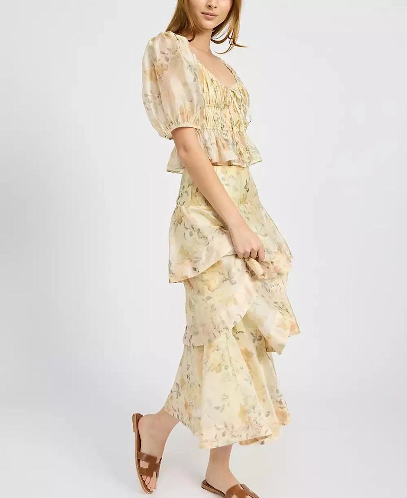 En Saison Women's Elliot Organza Maxi Skirt 5