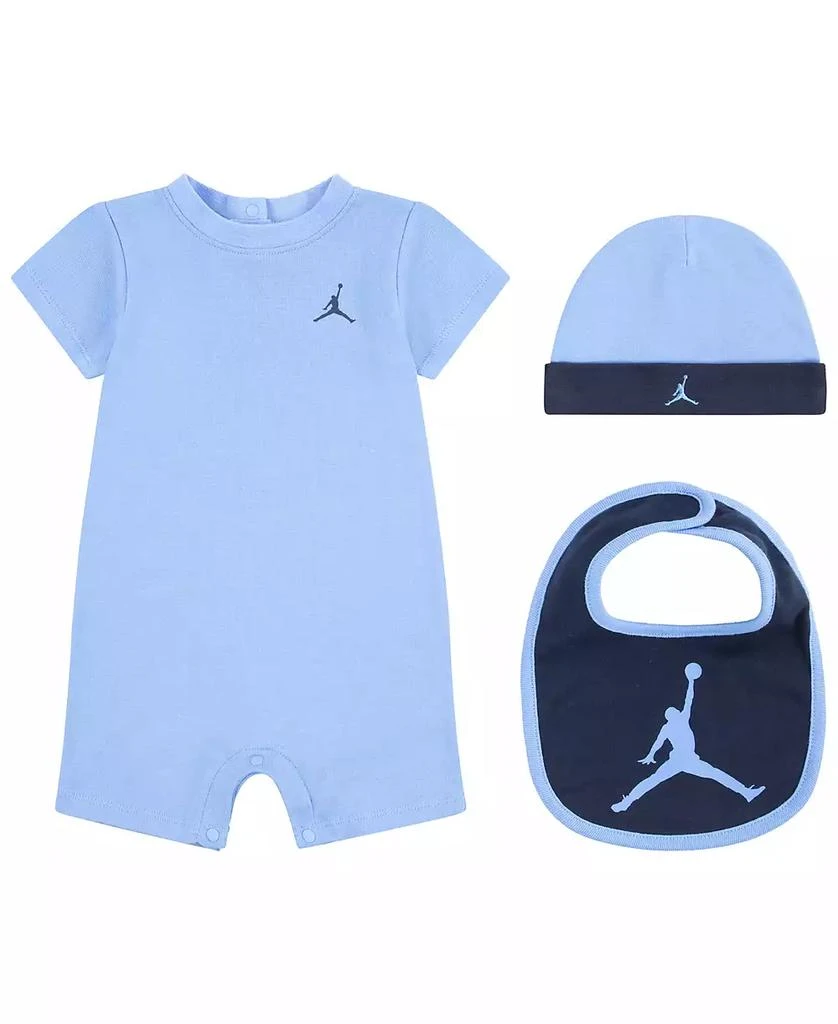 Jordan Baby Boys
 or Girls
 Jumpman Romper, Hat and Bib, 3-Piece Set