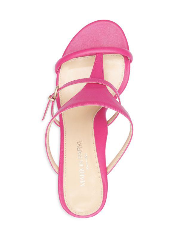 Marion Parke Strappy Leather Block Heel Sandals