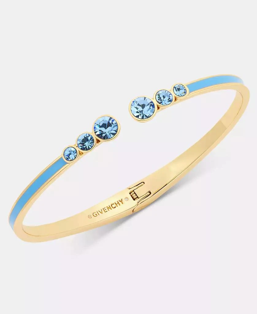 Givenchy Color Crystal 
Inlay Open Bangle Bracelet