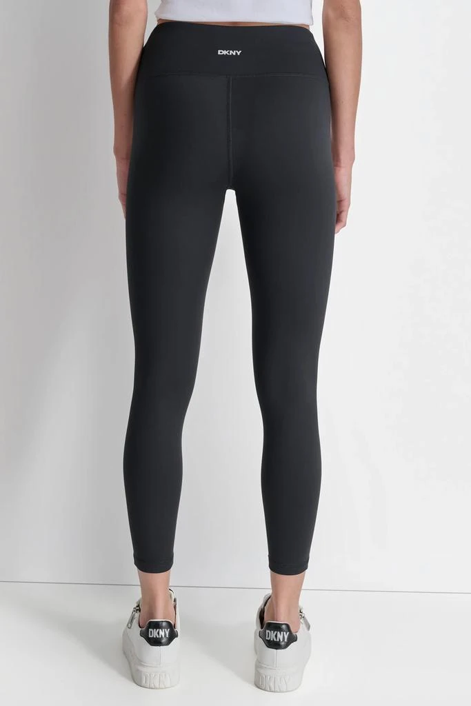 DKNY HIGH WAIST 7/8 RHINESTONE STRIPE LOGO LEGGINGS 2