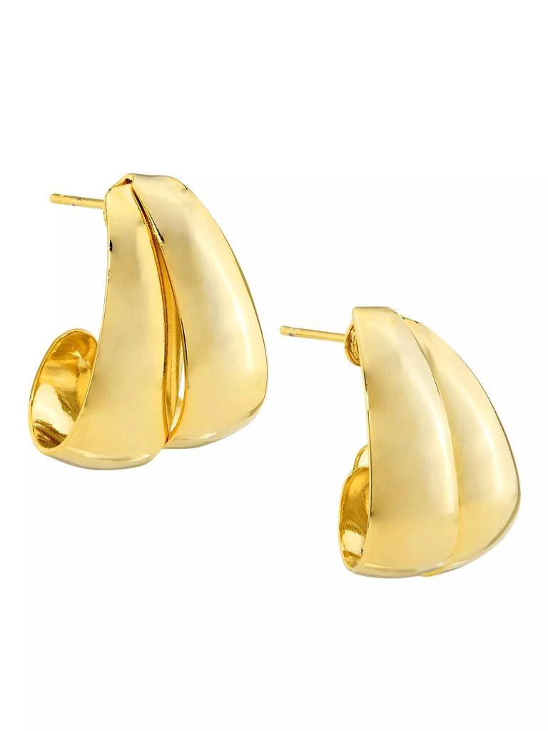 Shashi Gina 14K Gold-Plated Double Hoop Earrings 1