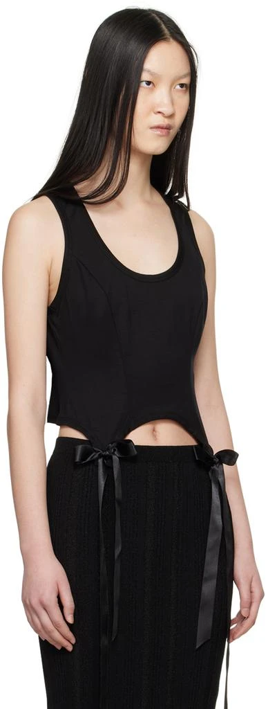 Simone Rocha Black Bow Tail Easy Tank Top 2
