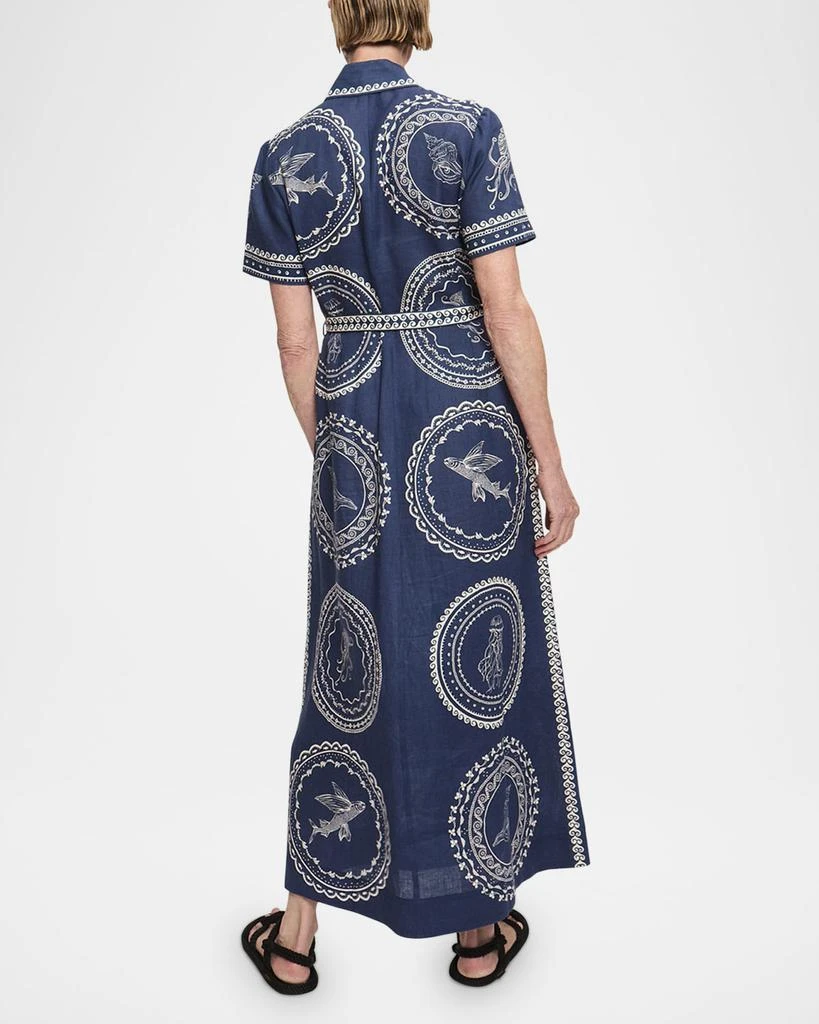 ALEMAIS Oceane Linen Shirtdress 3