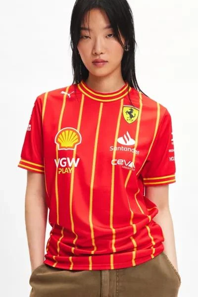 Puma Puma Scuderia Ferrari Sainz 55 Team Soccer Jersey 1