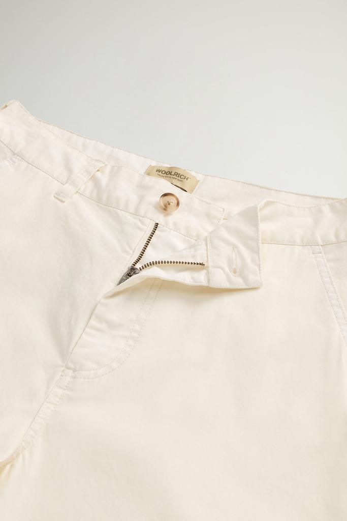 Woolrich Garment-Dyed Pure Cotton Chino Pants - Women - Blue