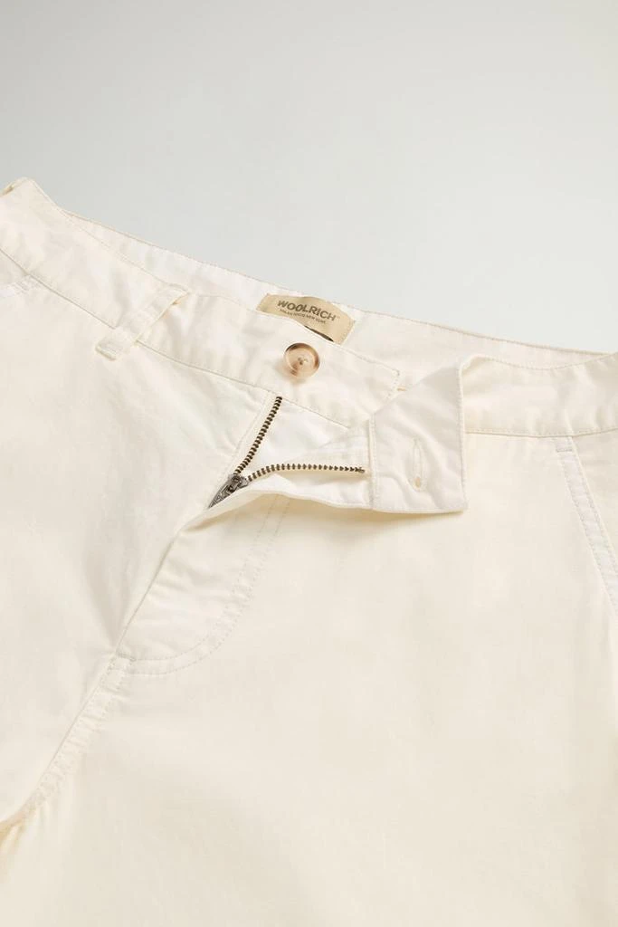 Woolrich Garment-Dyed Pure Cotton Chino Pants - Women - Blue 2