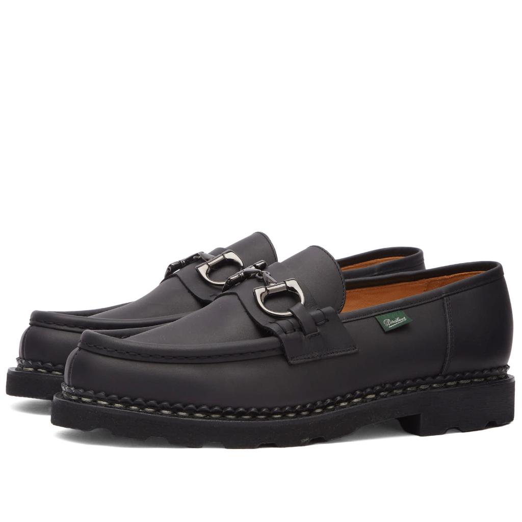 靴 paraboot REIMS 6 1/2 F Loafer PARABOOT REIMS SPORT - ROUGE LISSE NOIR