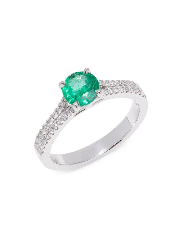 Effy 14K White Gold, 1.00 CTW Emerald
0.36 CTW Diamond Ring 1