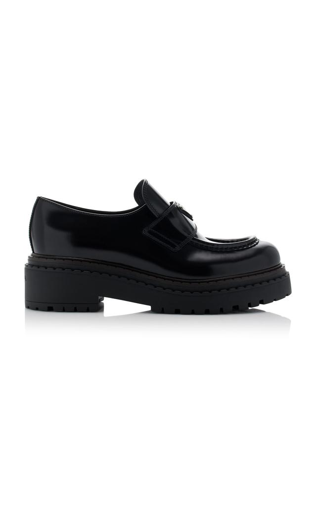 Miu Miu Miu Miu - Decollete Leather Loafers - Black - IT 41