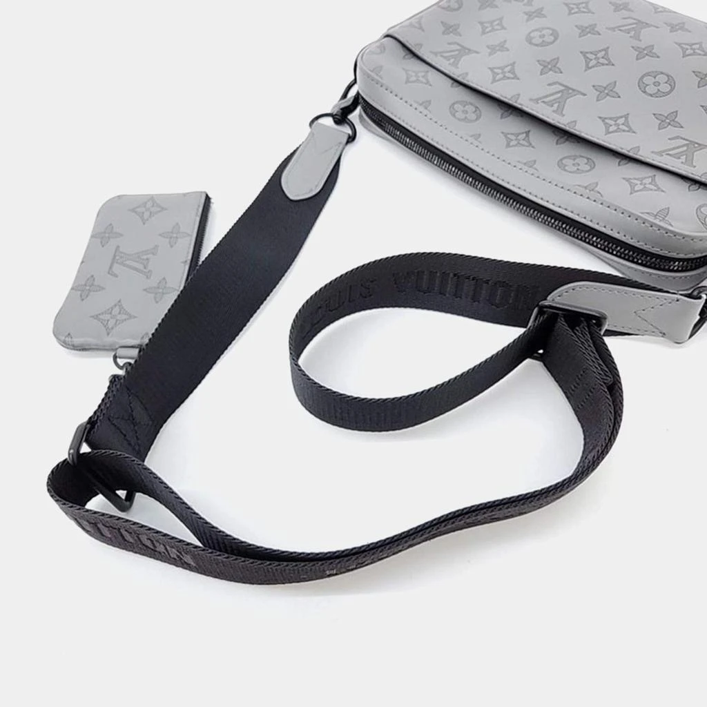 Louis Vuitton Louis Vuitton Grey Leather Shadow Duo Messenger Crossbody Bag 3