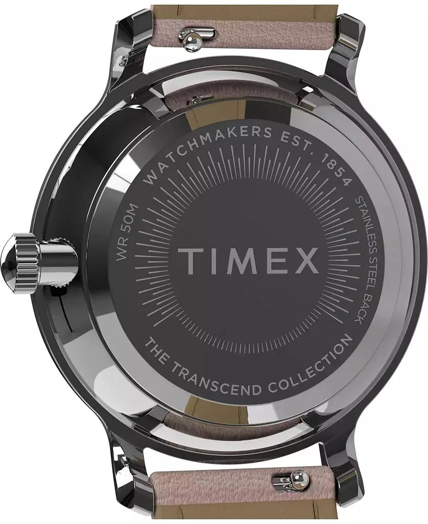 Timex Women's Analog Pink Leather Strap Watch, 31mm 5