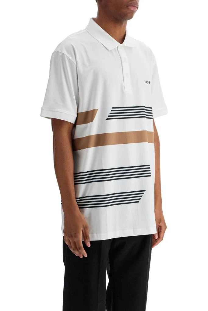 Hugo Boss printed stretch jersey polo shirt 2