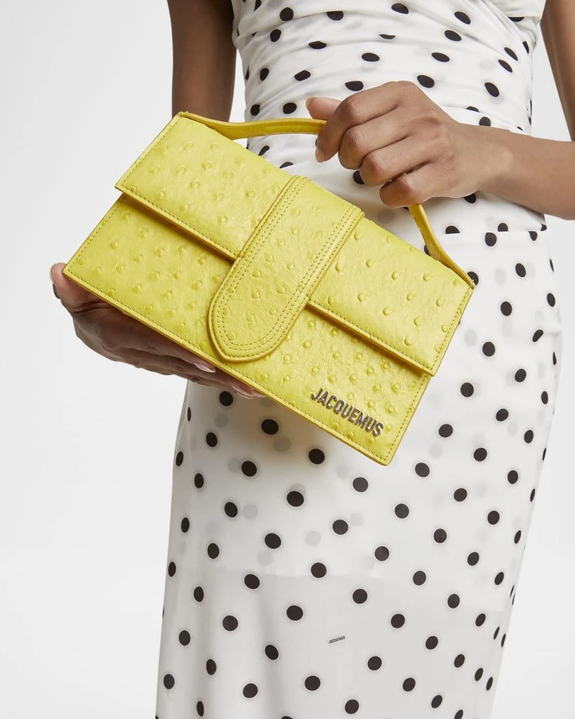 Jacquemus Le Grand Bambino Ostrich-Embossed Crossbody Bag 2