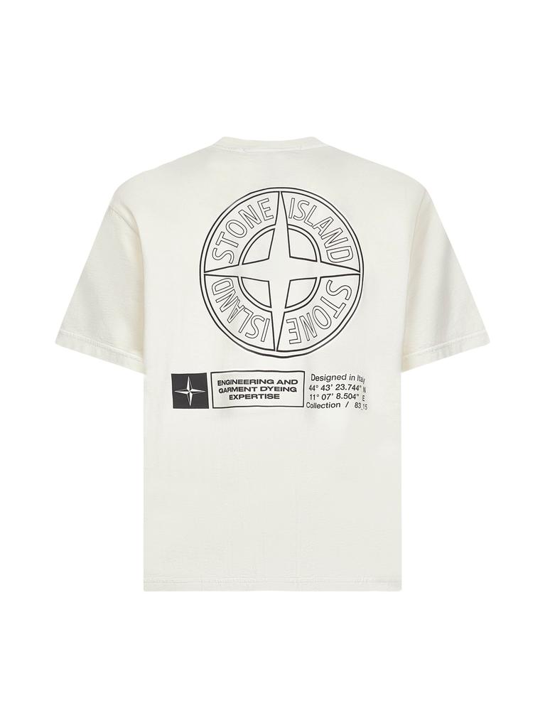 Stone Island STONE ISLAND | Ivory jersey printed T-shirt | Man | S