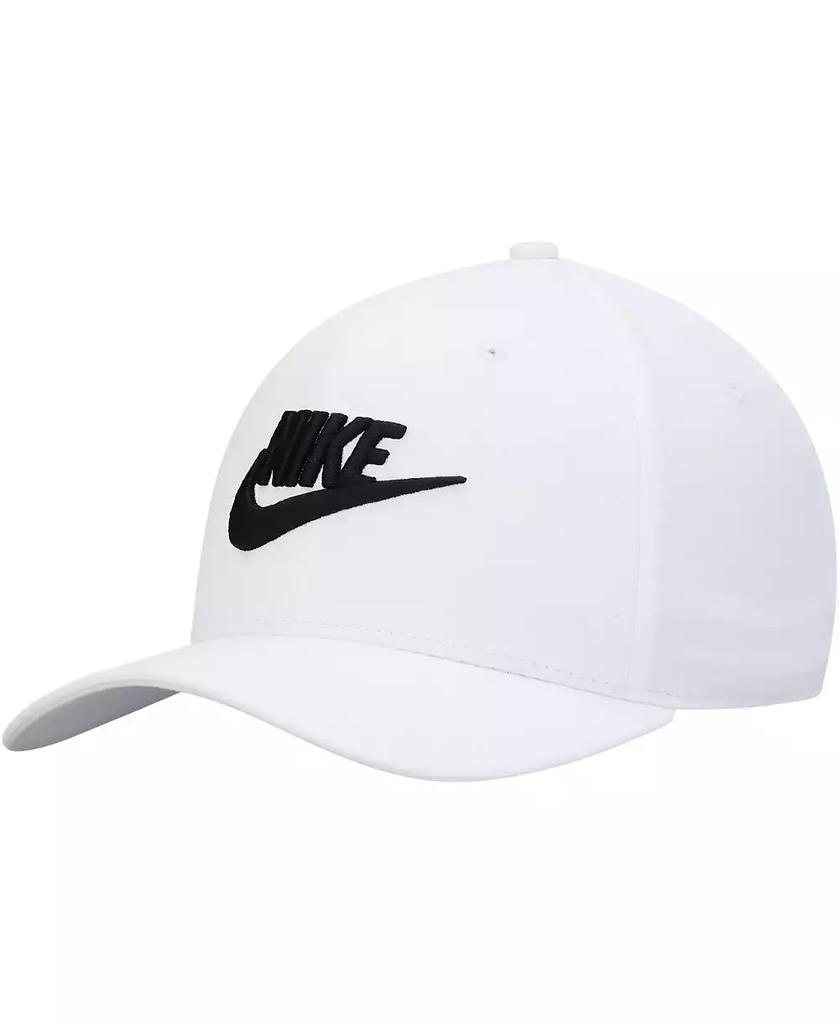 NIKE Men's White Classic99 Futura Swoosh Performance Flex Hat