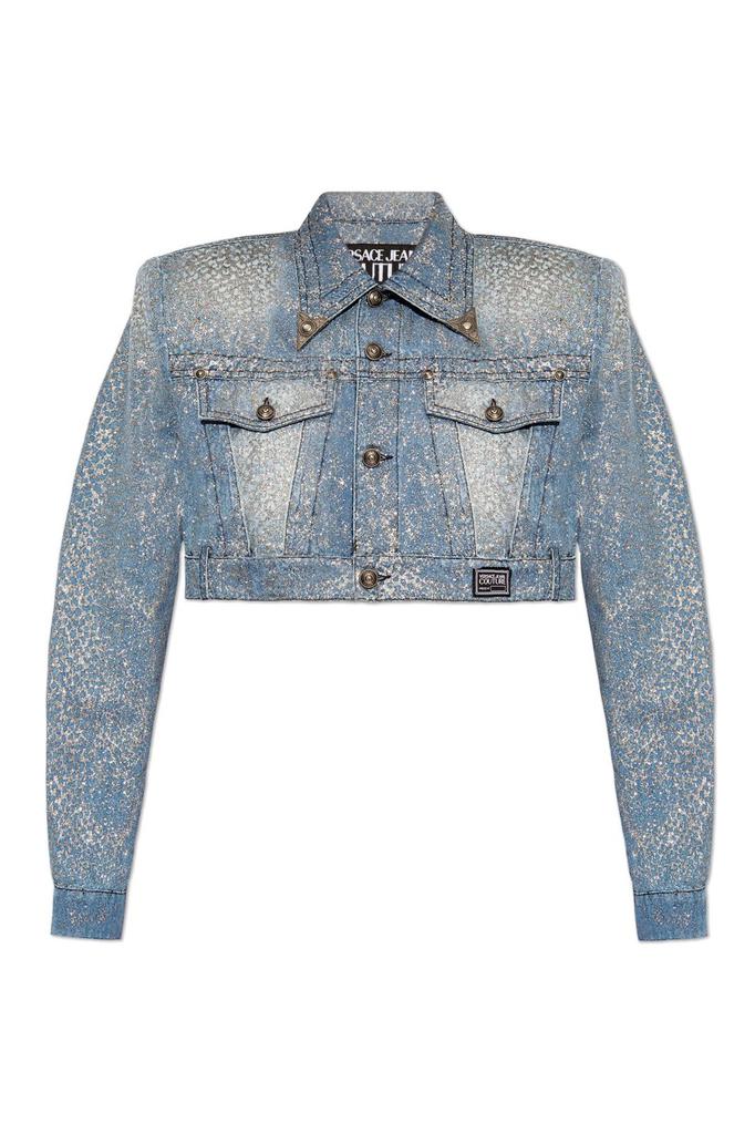 Versace Stretch Wool Grain De Poudre Jacket - Jackets - Free