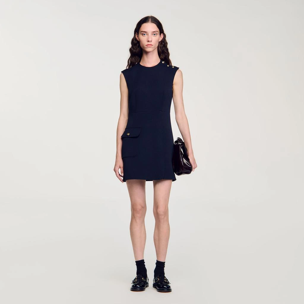 Sandro Mini dress with buttons 1