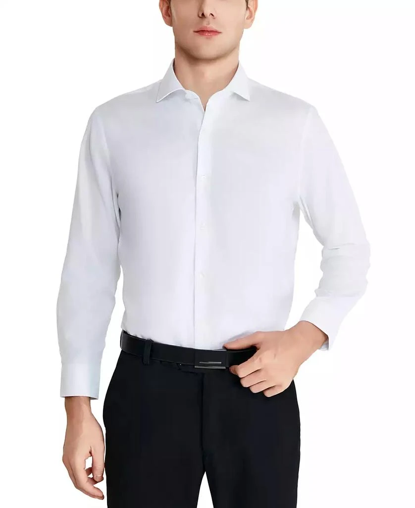 Perry Ellis Perry Ellis Men's Modern-Fit Lux Twill Solid Dress Shirt 3