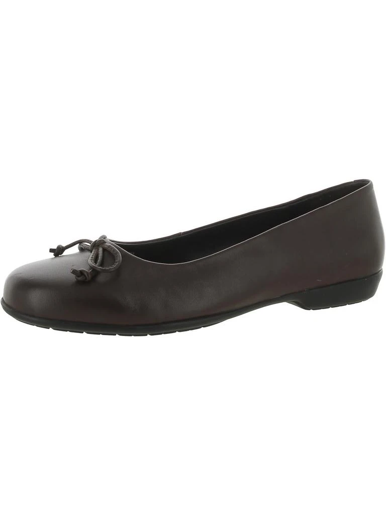 Array Farrah Womens Leather Bow Ballet Flats 1