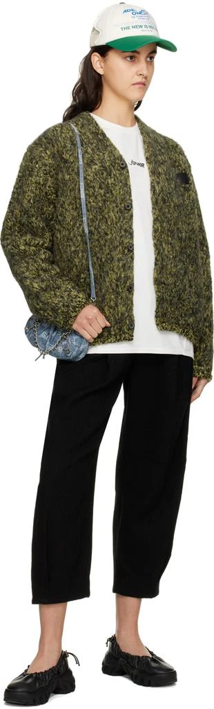 ADER error Green Rolled Edge Cardigan 4