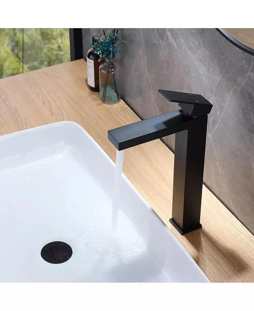 Greenspring Single Hole Single Handle Bathroom Vessel Sink Faucet With Supply Hose 3