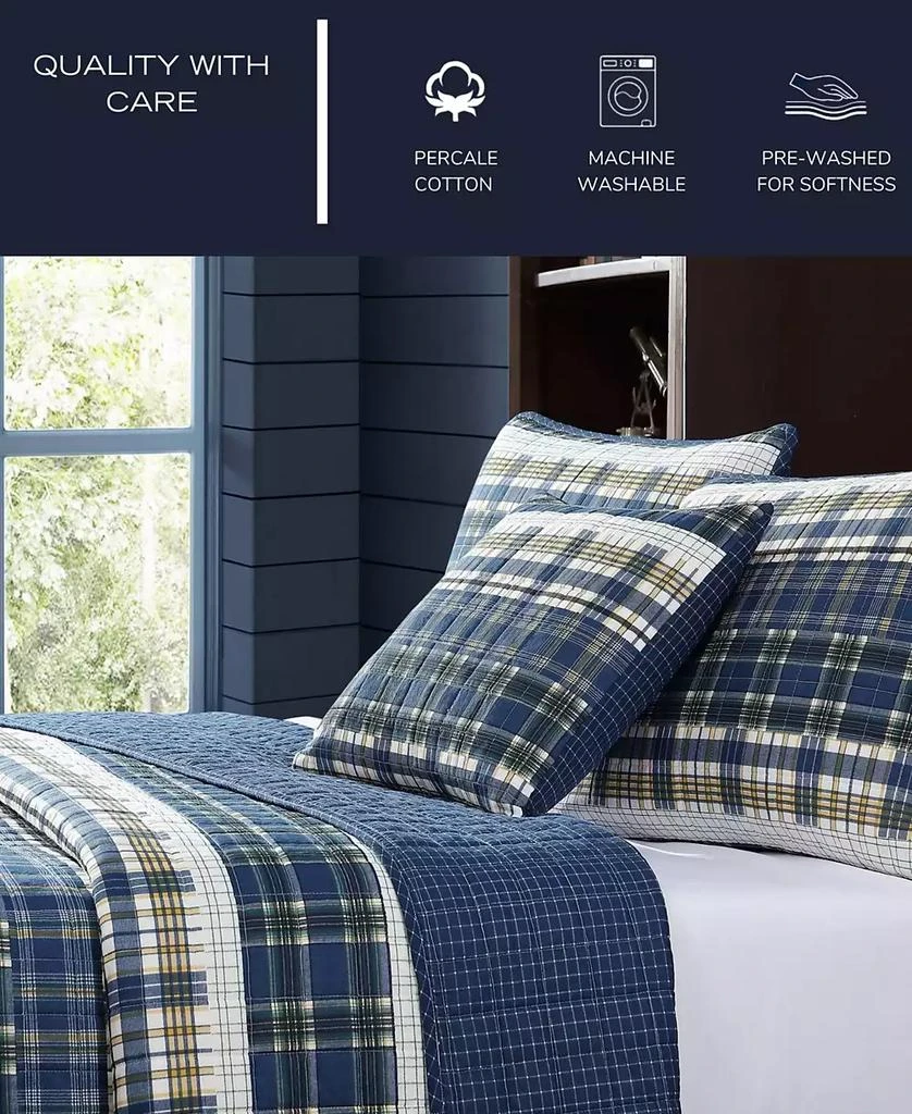 Nautica CLOSEOUT! Marina Cove Cotton Reversible 4 Piece Quilt Set 11